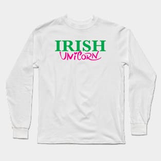 Irish Unicorn Long Sleeve T-Shirt